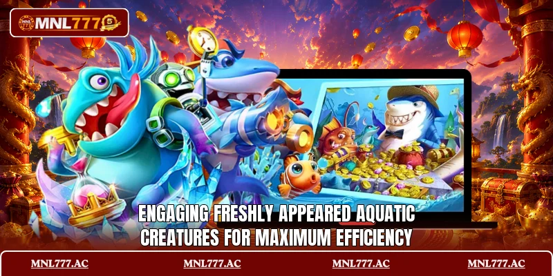 Engaging freshly appeared aquatic creatures for maximum efficiency