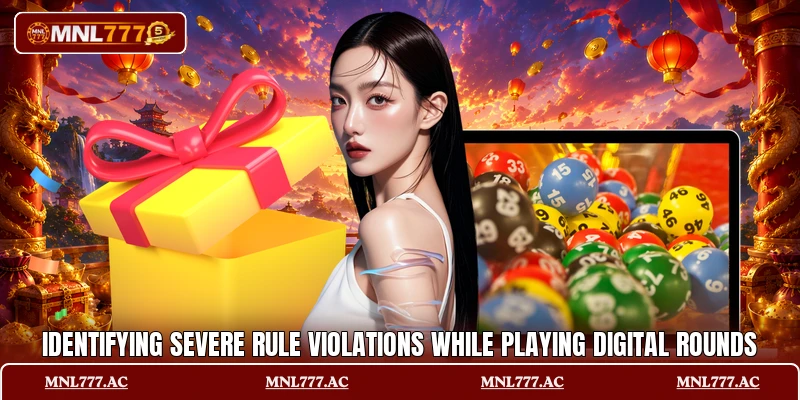 Identifying severe rule violations while playing digital rounds