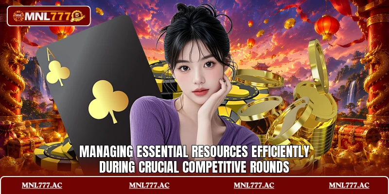 Managing essential resources efficiently during crucial competitive rounds