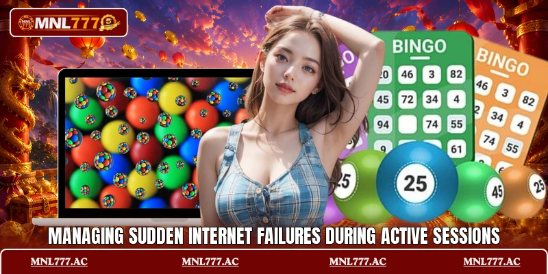 Managing sudden internet failures during active sessions