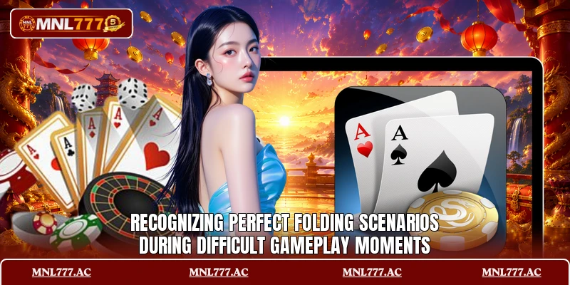 Recognizing perfect folding scenarios during difficult gameplay moments