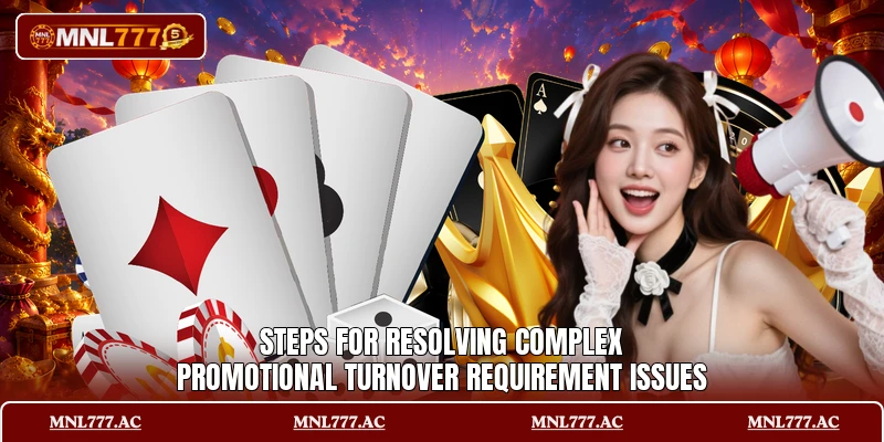 Steps for resolving complex promotional turnover requirement issues Steps for resolving complex promotional turnover requirement issues